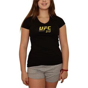 UFC Womens 213 July 8 Las Vegas Graphic T-Shirt, Black, NWT
